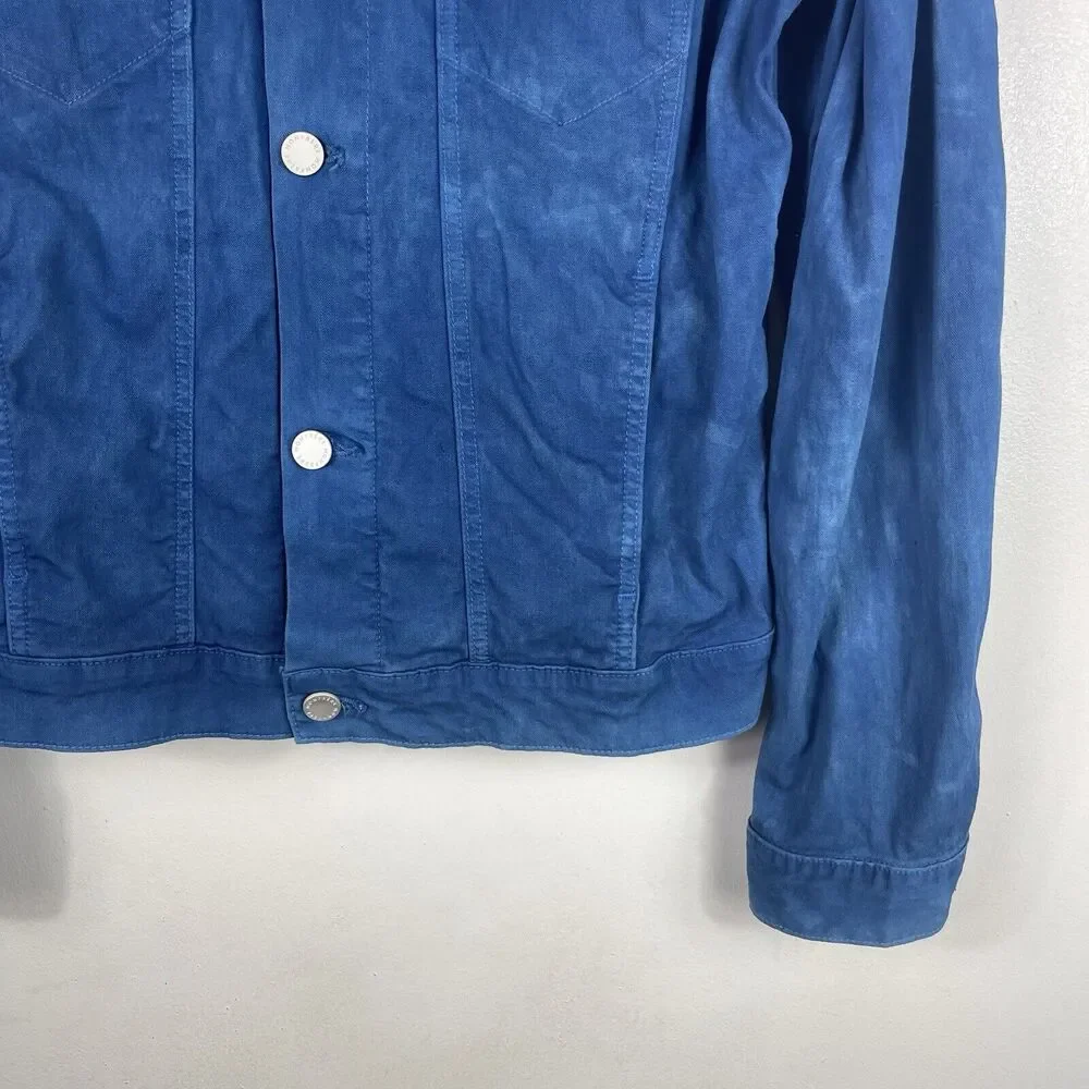 Monfrère Dean Denim Jean Jacket Women Size M Indigo‎ Blue Dipped Dye Unisex